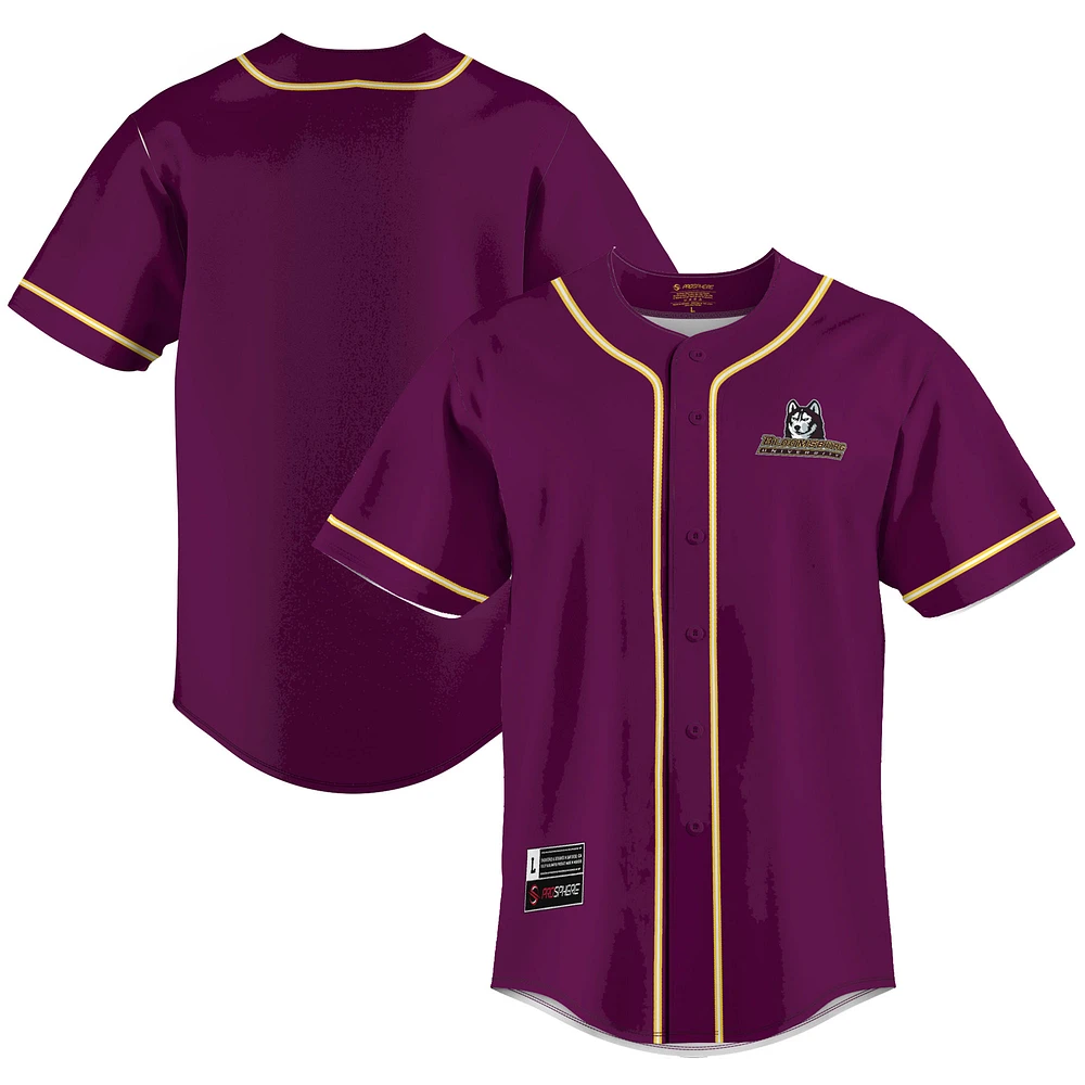 Men's GameDay Greats Maroon Bloomsburg Huskies Lightweight Baseball Jersey