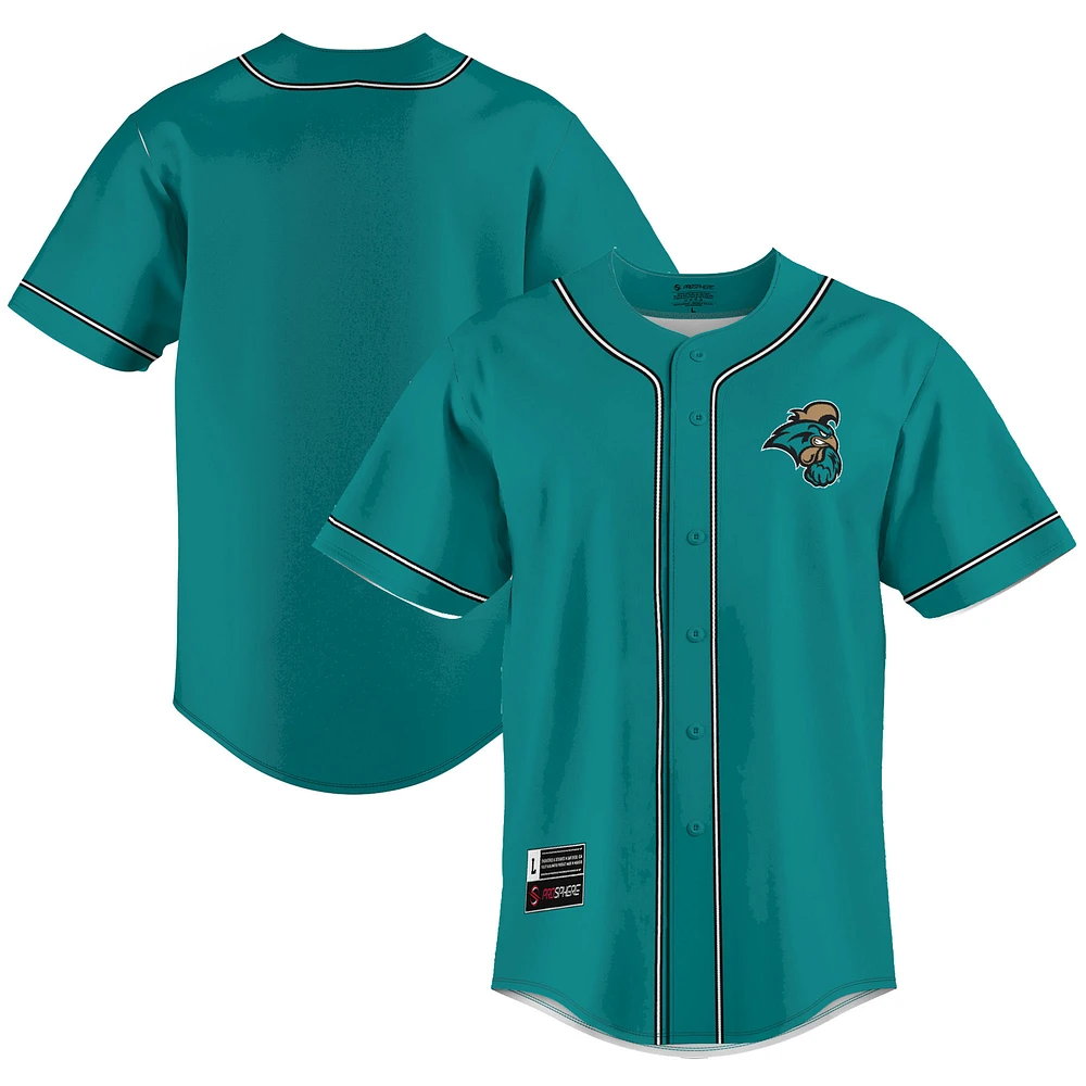 Men's GameDay Greats Teal Coastal Carolina Chanticleers Lightweight Baseball Jersey