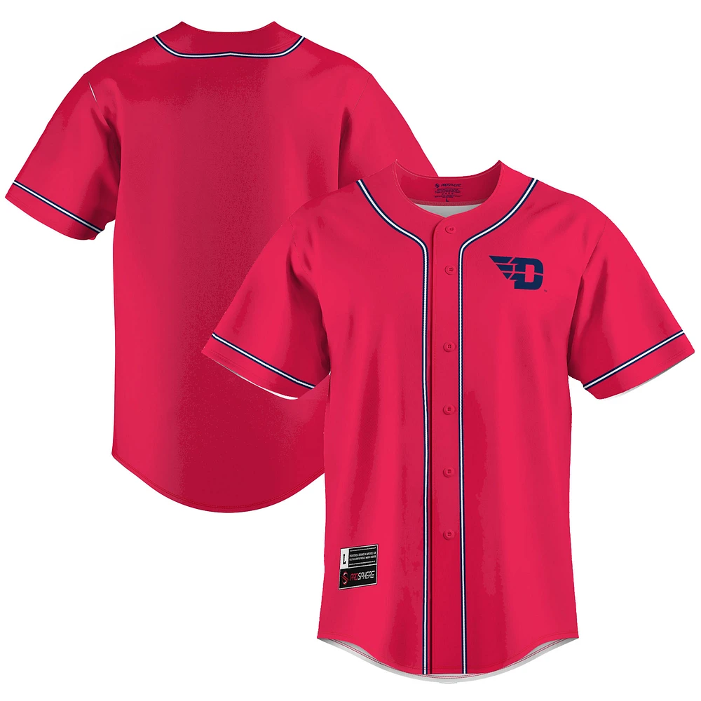 Men's GameDay Greats Red Dayton Flyers Lightweight Baseball Jersey
