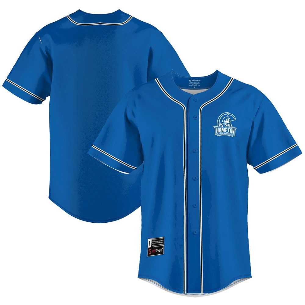 Men's GameDay Greats Blue Hampton Pirates Lightweight Baseball Jersey
