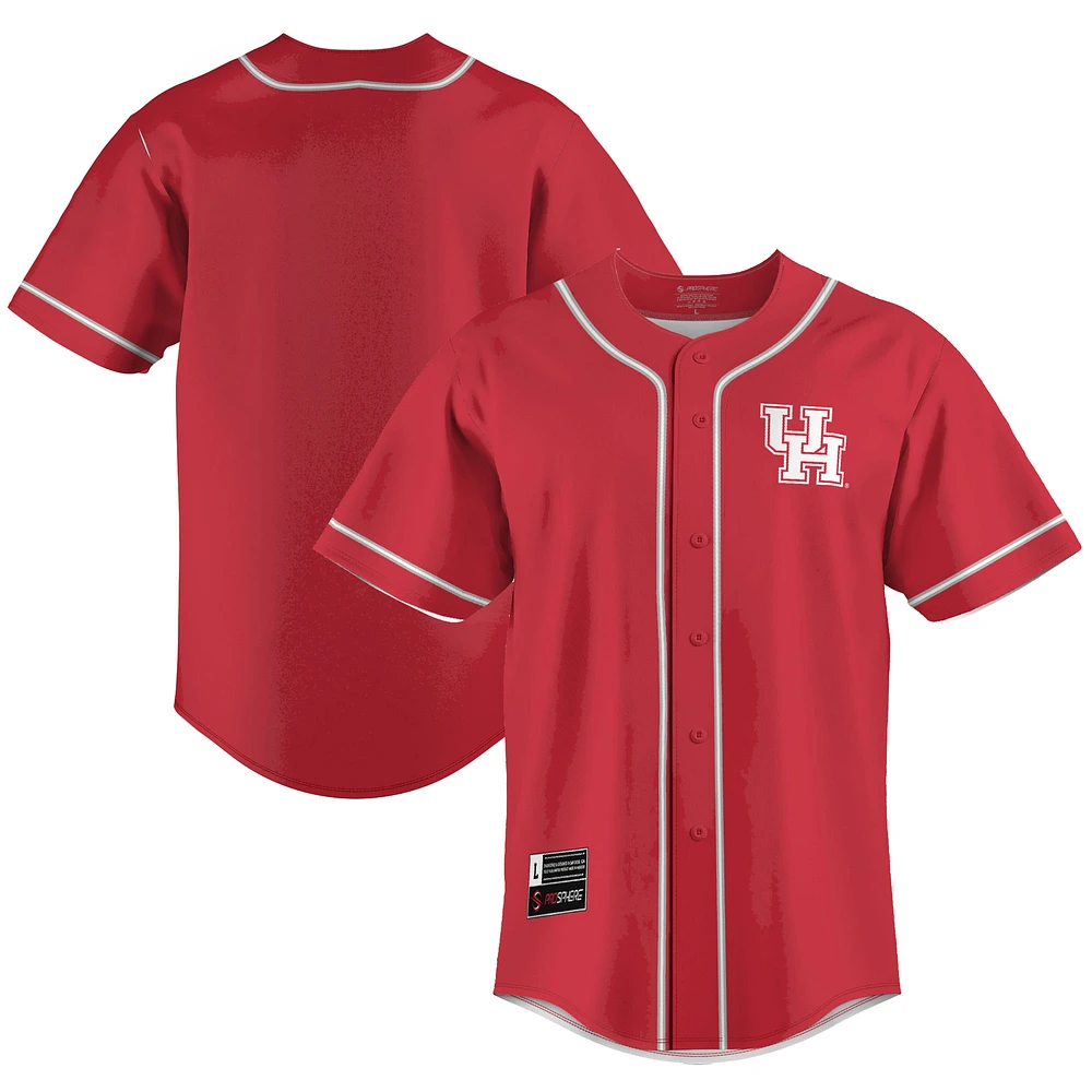 Men's GameDay Greats Red Houston Cougars Lightweight Baseball Jersey