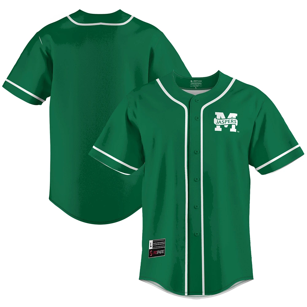 Men's GameDay Greats Kelly Green Manhattan Jaspers Lightweight Baseball Jersey