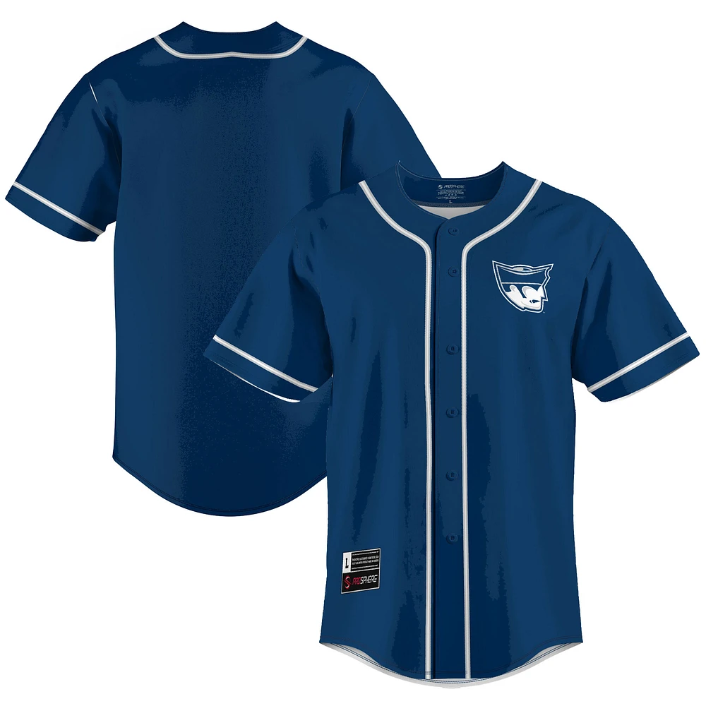 Men's GameDay Greats Navy Marietta College Pioneers Lightweight Baseball Jersey