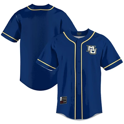Men's GameDay Greats Blue Marquette Golden Eagles Lightweight Baseball Jersey