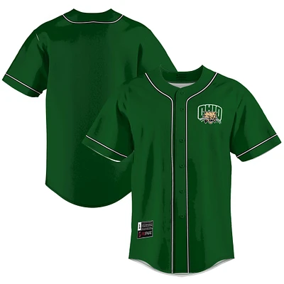Men's GameDay Greats Green Ohio Bobcats Lightweight Baseball Jersey
