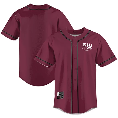 Men's GameDay Greats Maroon Southern Illinois Salukis Lightweight Baseball Jersey