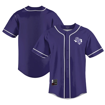 Men's GameDay Greats Purple Stephen F Austin Lumberjacks Lightweight Baseball Jersey