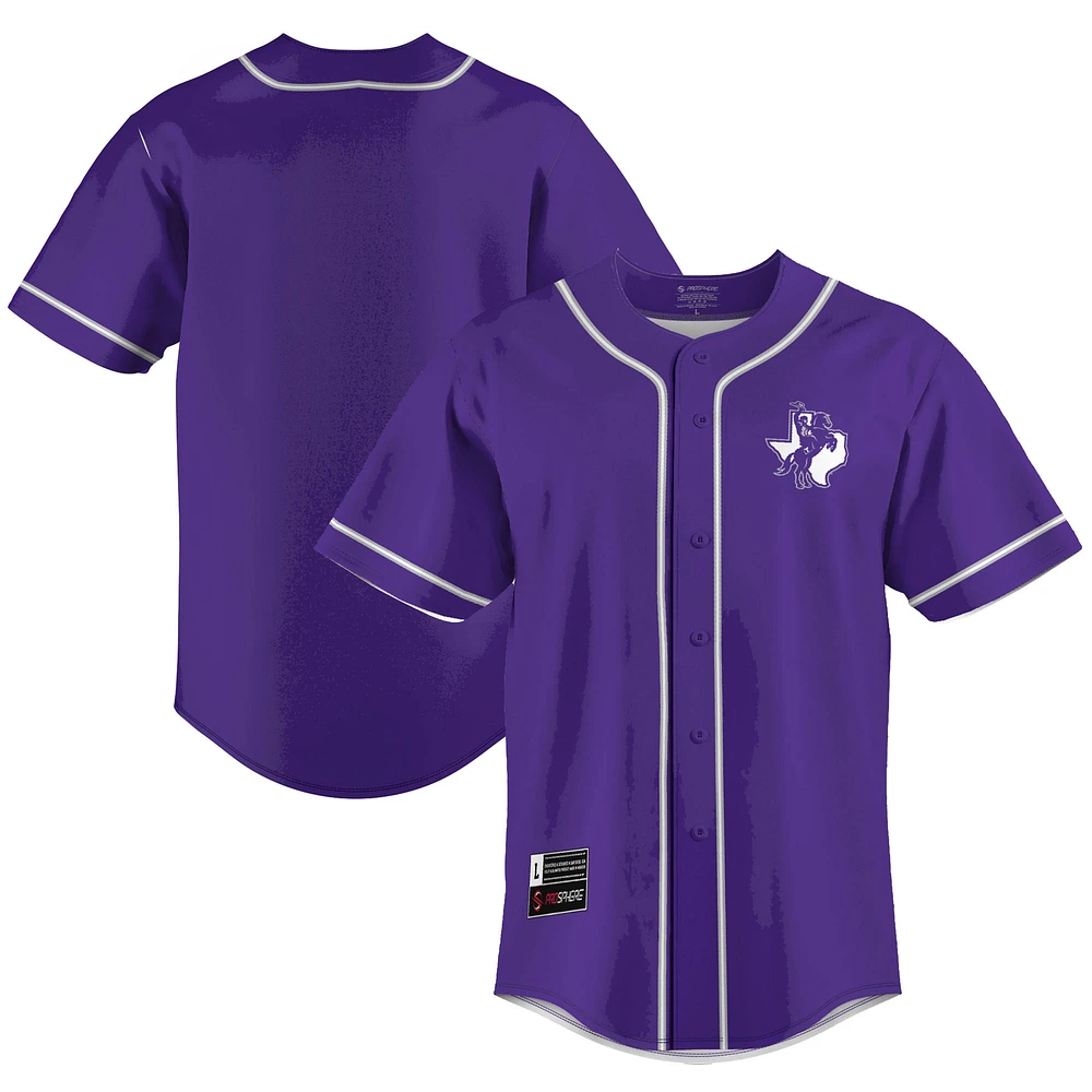 Men's GameDay Greats Purple Tarleton State Texans Lightweight Baseball Jersey