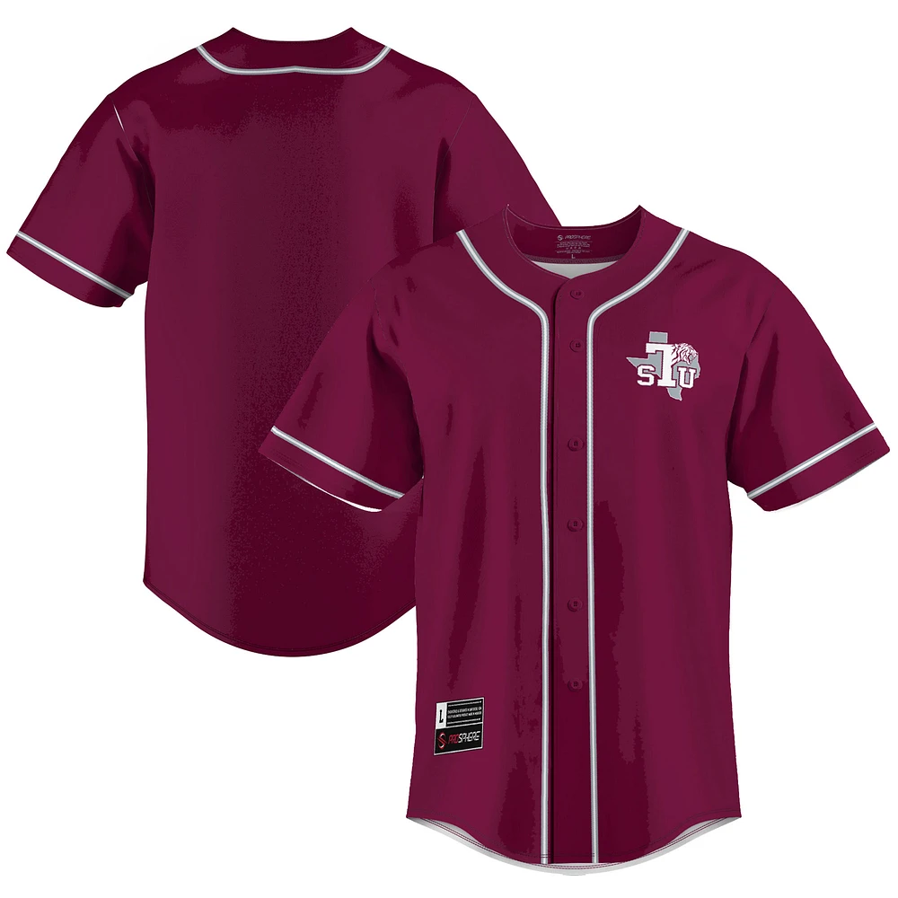 Men's GameDay Greats Maroon Texas Southern Tigers Lightweight Baseball Jersey