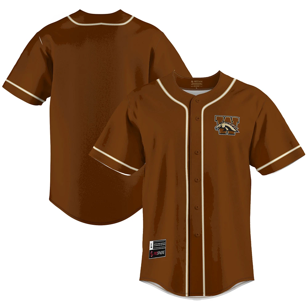 Men's GameDay Greats Brown Western Michigan Broncos Lightweight Baseball Jersey