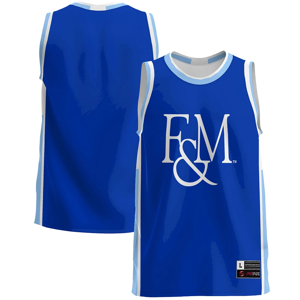 Men's GameDay Greats Blue Franklin & Marshall Diplomats Lightweight Basketball Jersey