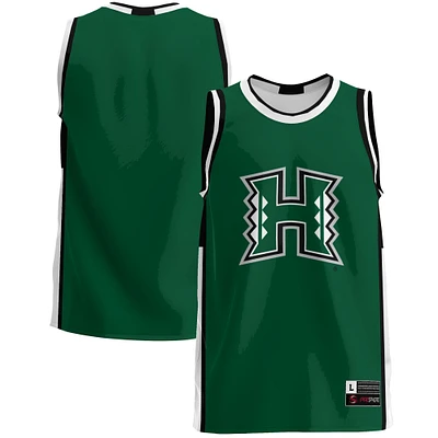 Men's GameDay Greats Green Hawaii Rainbow Warriors Lightweight Basketball Jersey