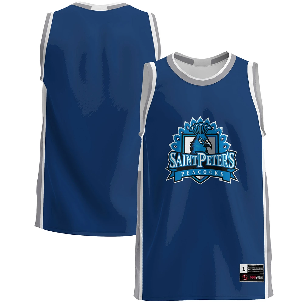 Men's GameDay Greats Blue Saint Peter's Peacocks Lightweight Basketball Jersey