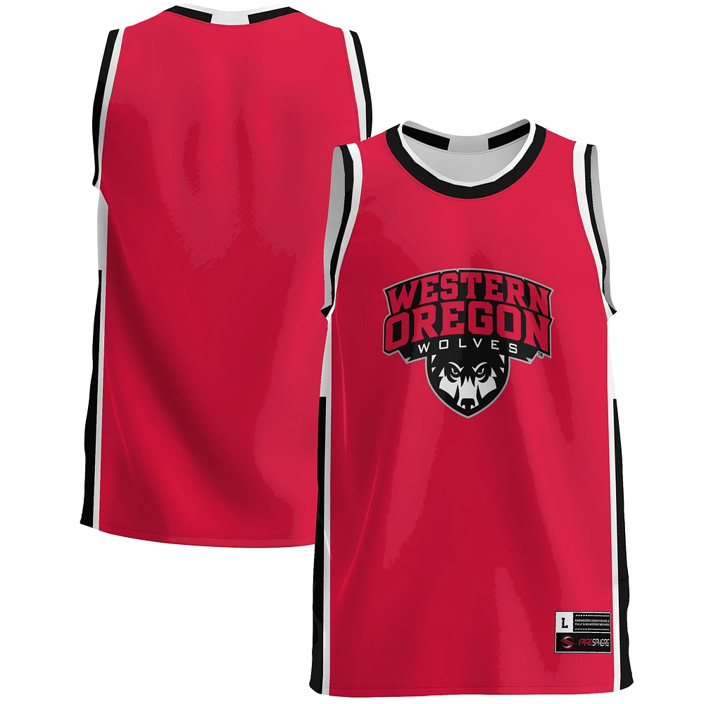 Men's GameDay Greats Red Western Oregon Wolves Lightweight Basketball Jersey
