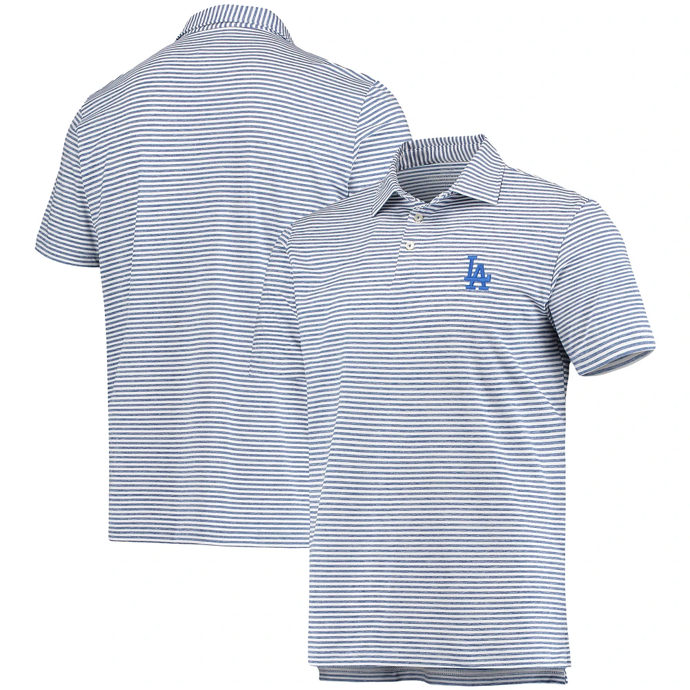 Men's Vineyard Vines Royal Los Angeles Dodgers Heathered Winstead Sankaty Polo