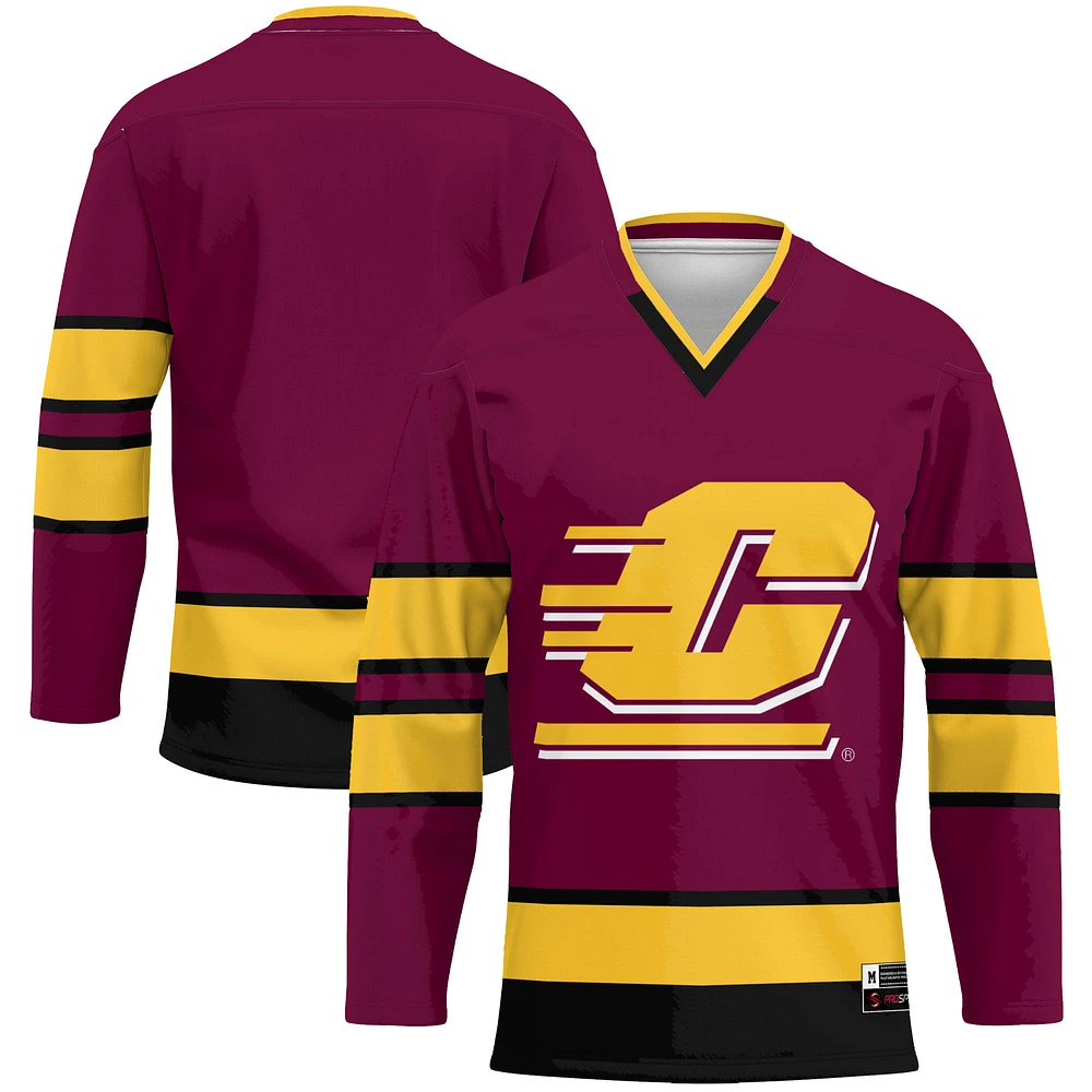Men's GameDay Greats Maroon Central Michigan Chippewas Hockey Jersey