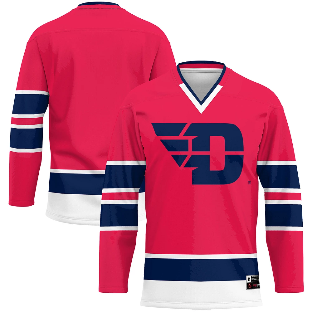 Men's GameDay Greats Red Dayton Flyers Hockey Jersey