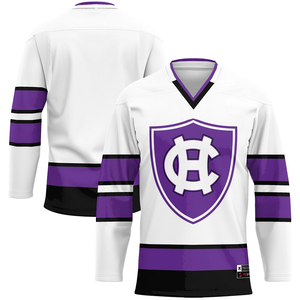 Men's GameDay Greats White Holy Cross Crusaders Hockey Jersey