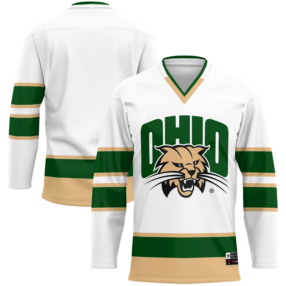 Men's GameDay Greats Green Ohio Bobcats Hockey Jersey