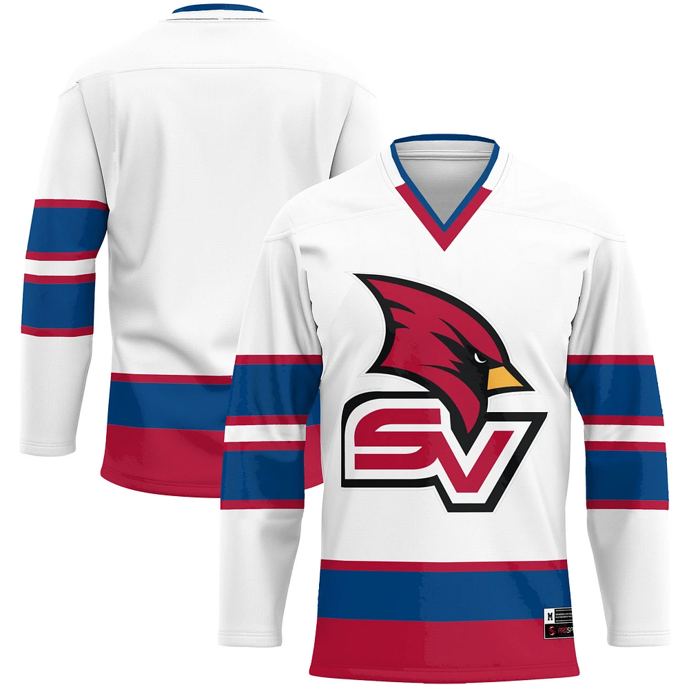 Men's GameDay Greats White Saginaw Valley State Cardinals Hockey Jersey
