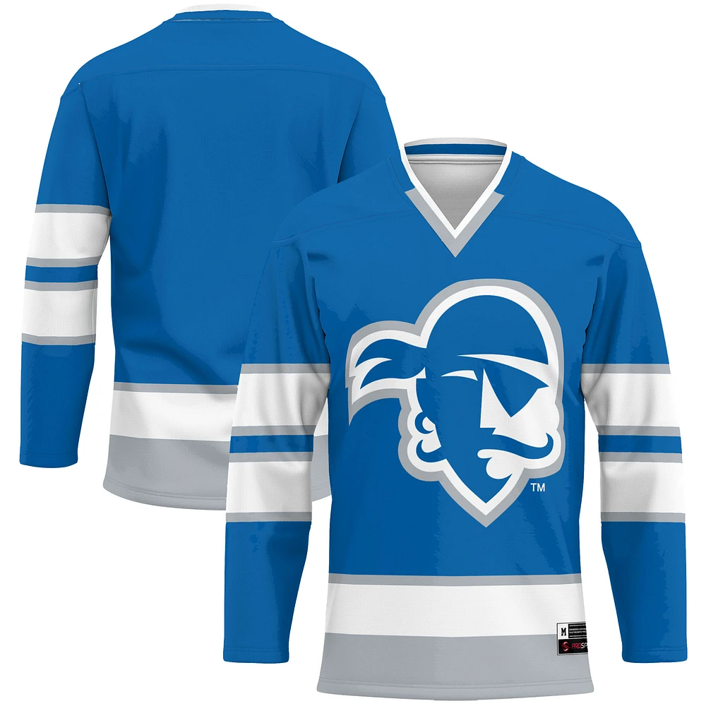Men's GameDay Greats Blue Seton Hall Pirates Hockey Jersey