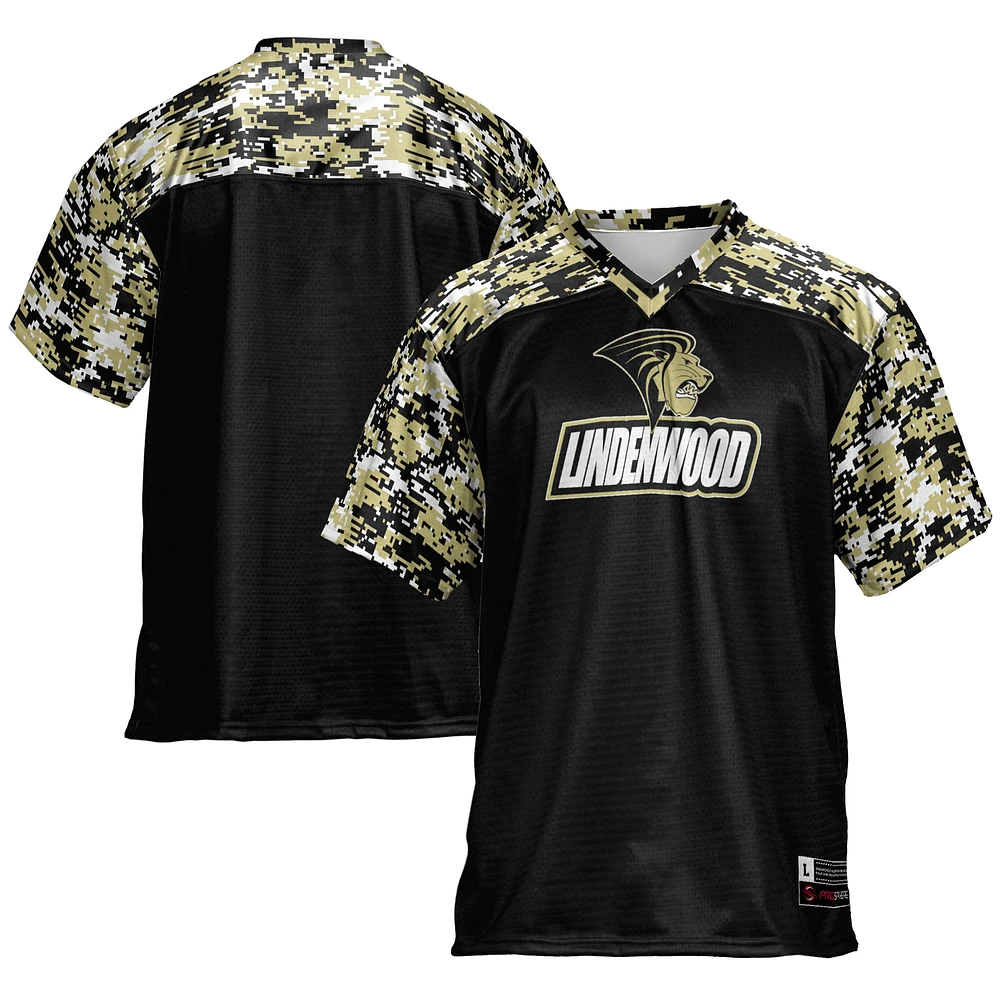 Men's GameDay Greats Black Lindenwood Lions Football Jersey