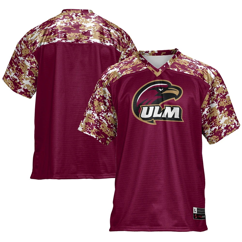 Men's GameDay Greats Maroon ULM Warhawks Football Jersey