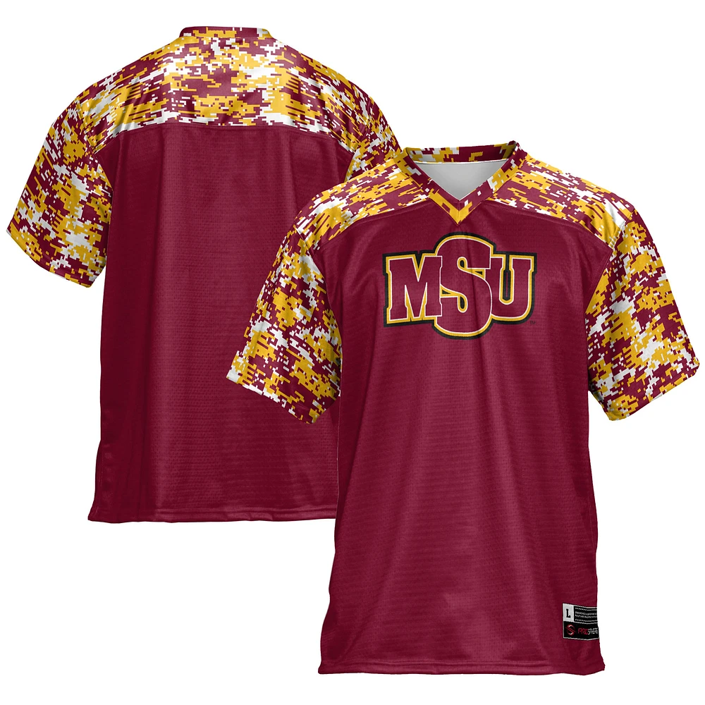 Men's GameDay Greats Maroon Midwestern State Mustangs Football Jersey