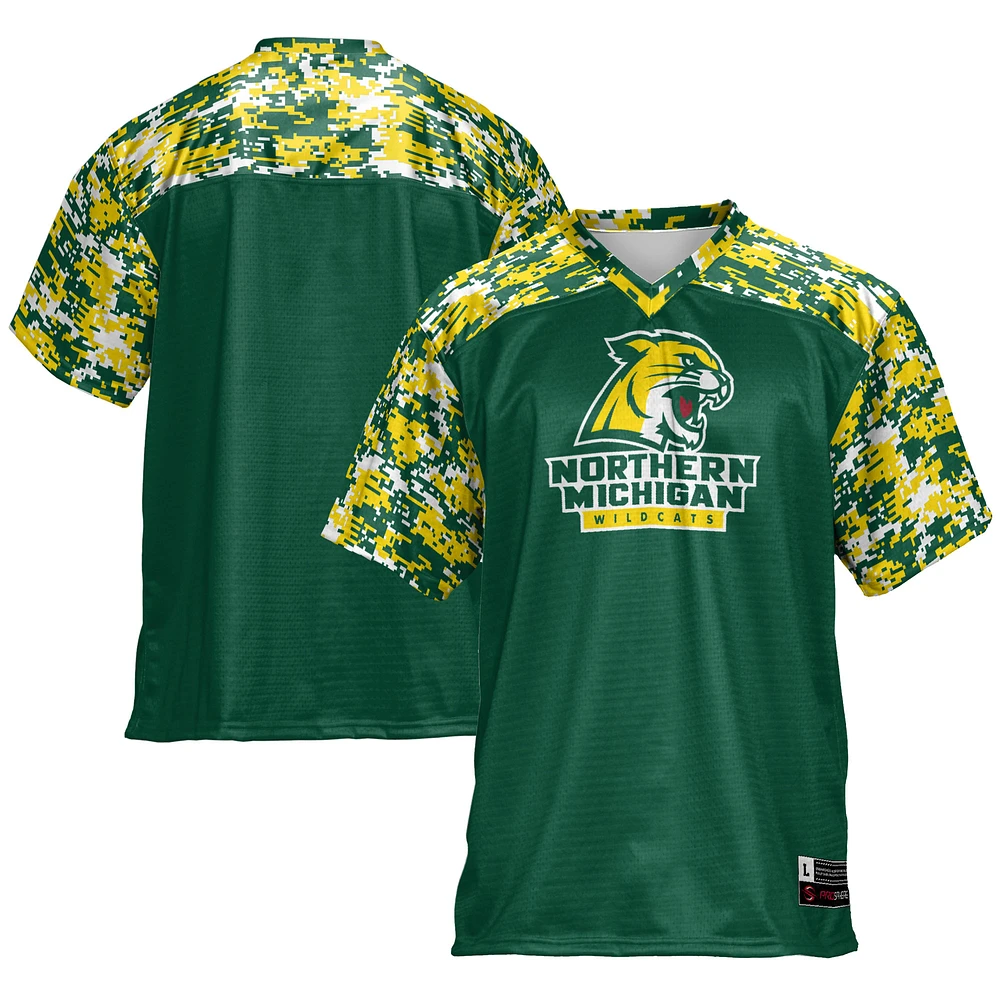 Men's GameDay Greats Green Northern Michigan Wildcats Football Jersey