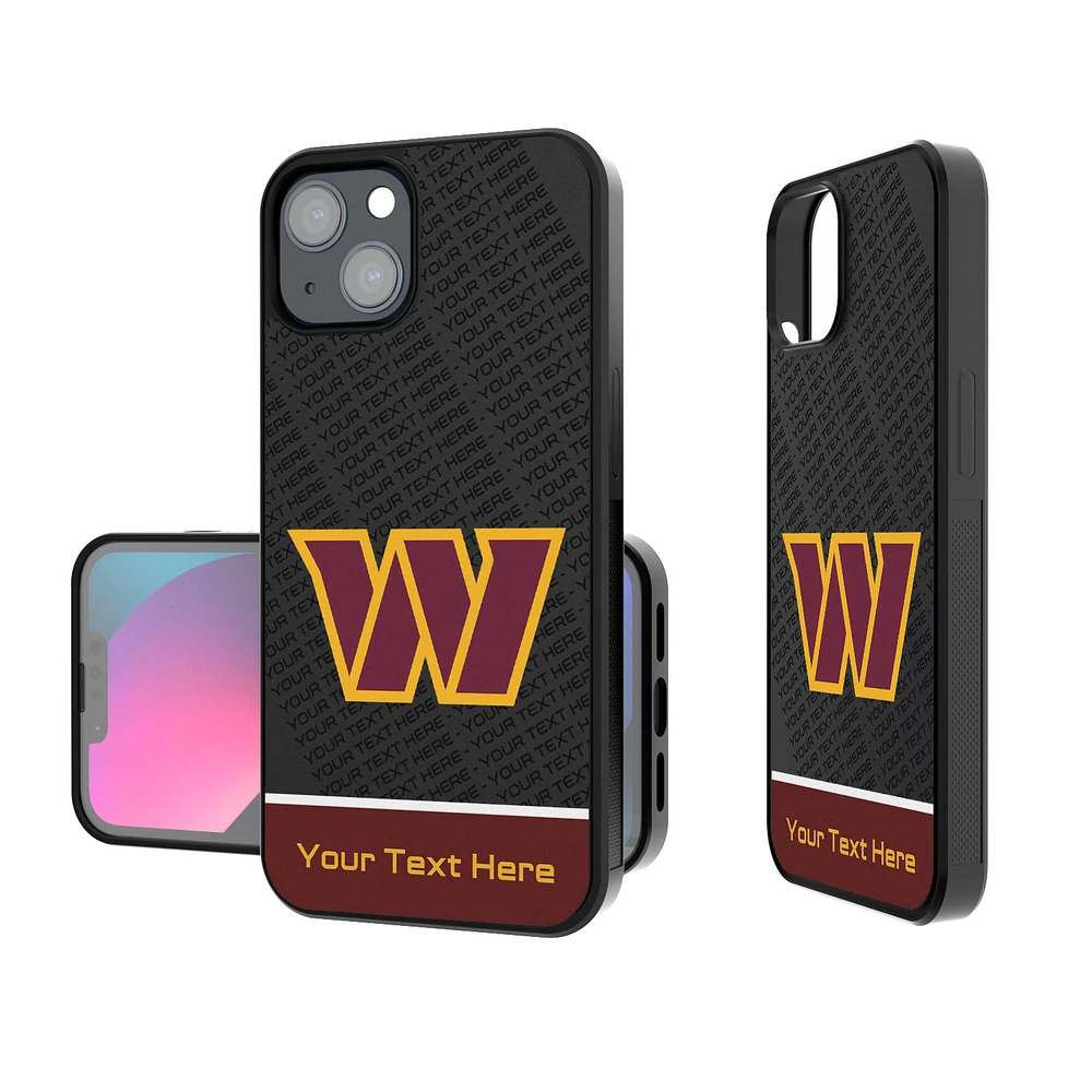 Washington Commanders Personalized EndZone Plus Design iPhone Bump Case