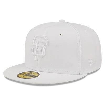 Men's New Era San Francisco Giants White on 59FIFTY Fitted Hat