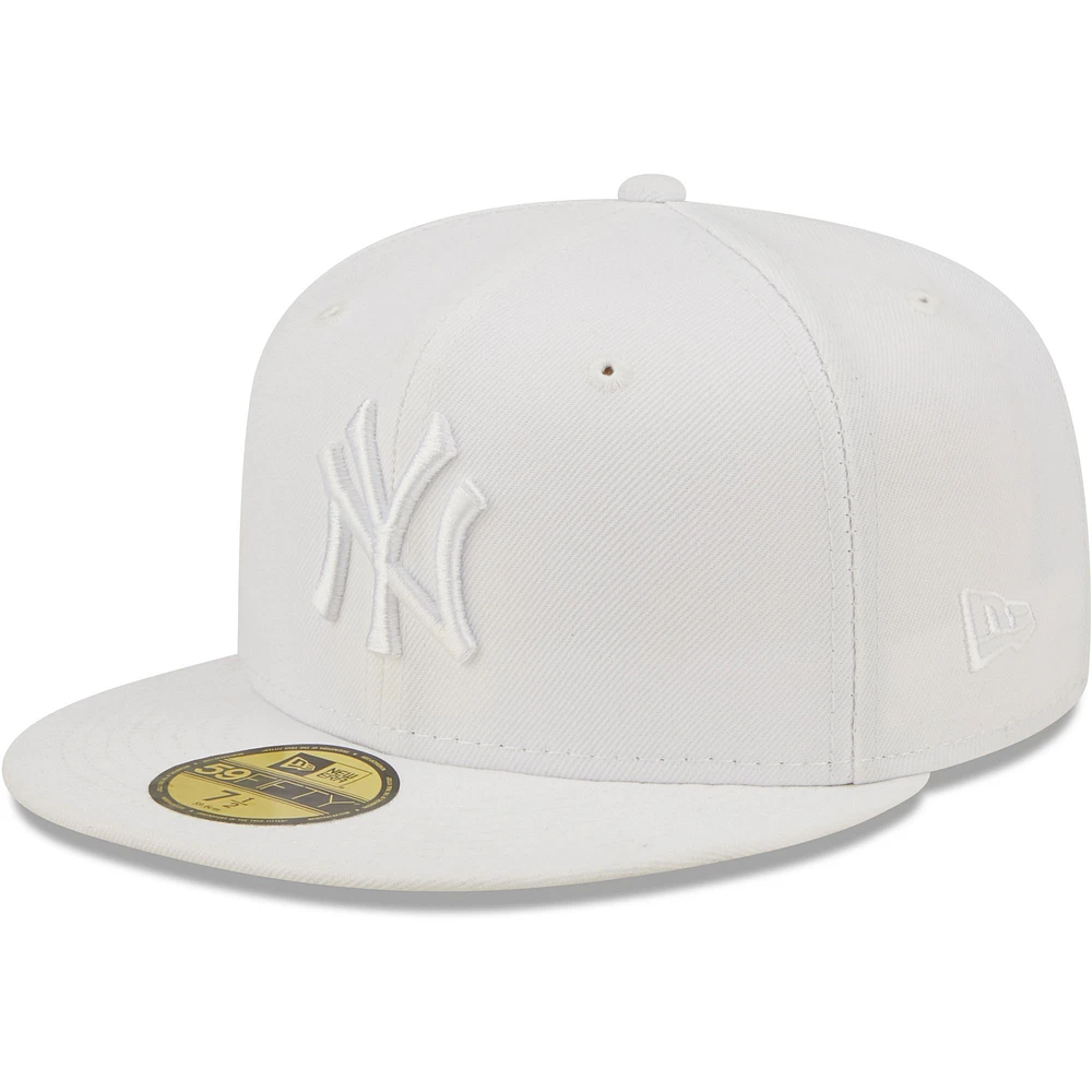 Men's New Era York Yankees White on 59FIFTY Fitted Hat