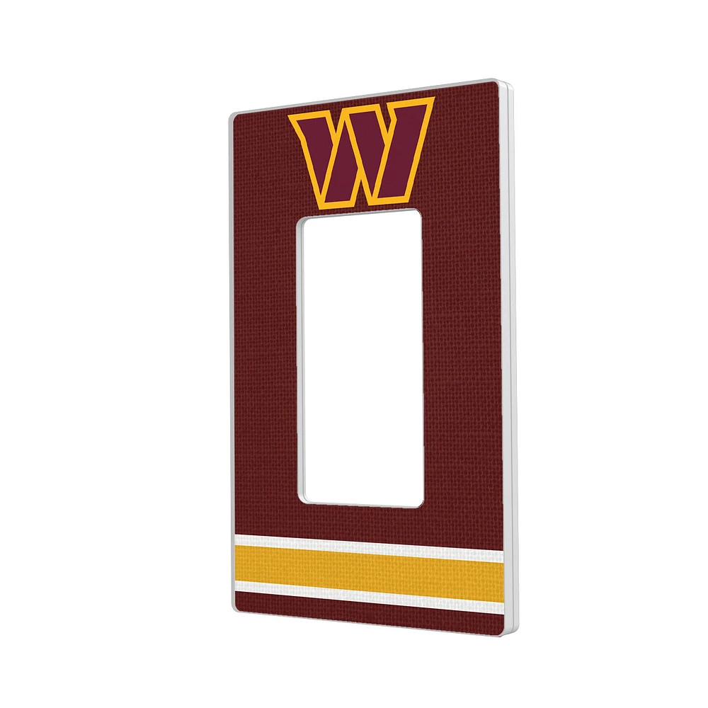 Washington Commanders Stripe Single Rocker Light Switch Plate