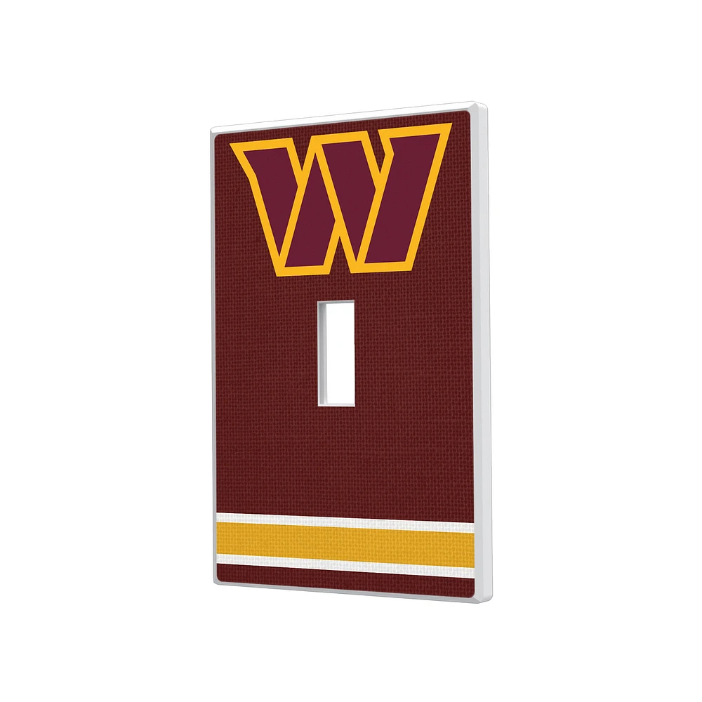 Washington Commanders Stripe Single Toggle Light Switch Plate