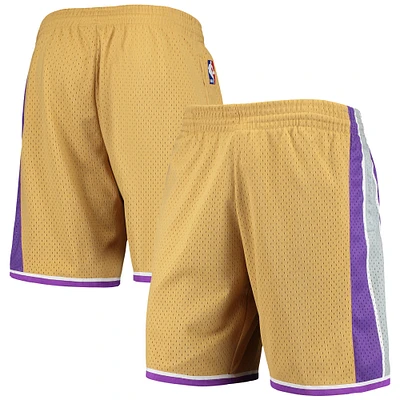 Men's Mitchell & Ness Gold Sacramento Kings 2005-06 Hardwood Classics Swingman Shorts