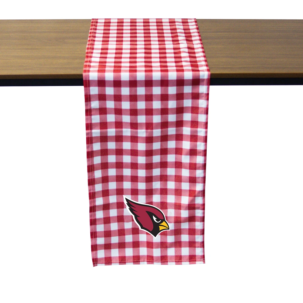 Arizona Cardinals Buffalo Check Table Runner