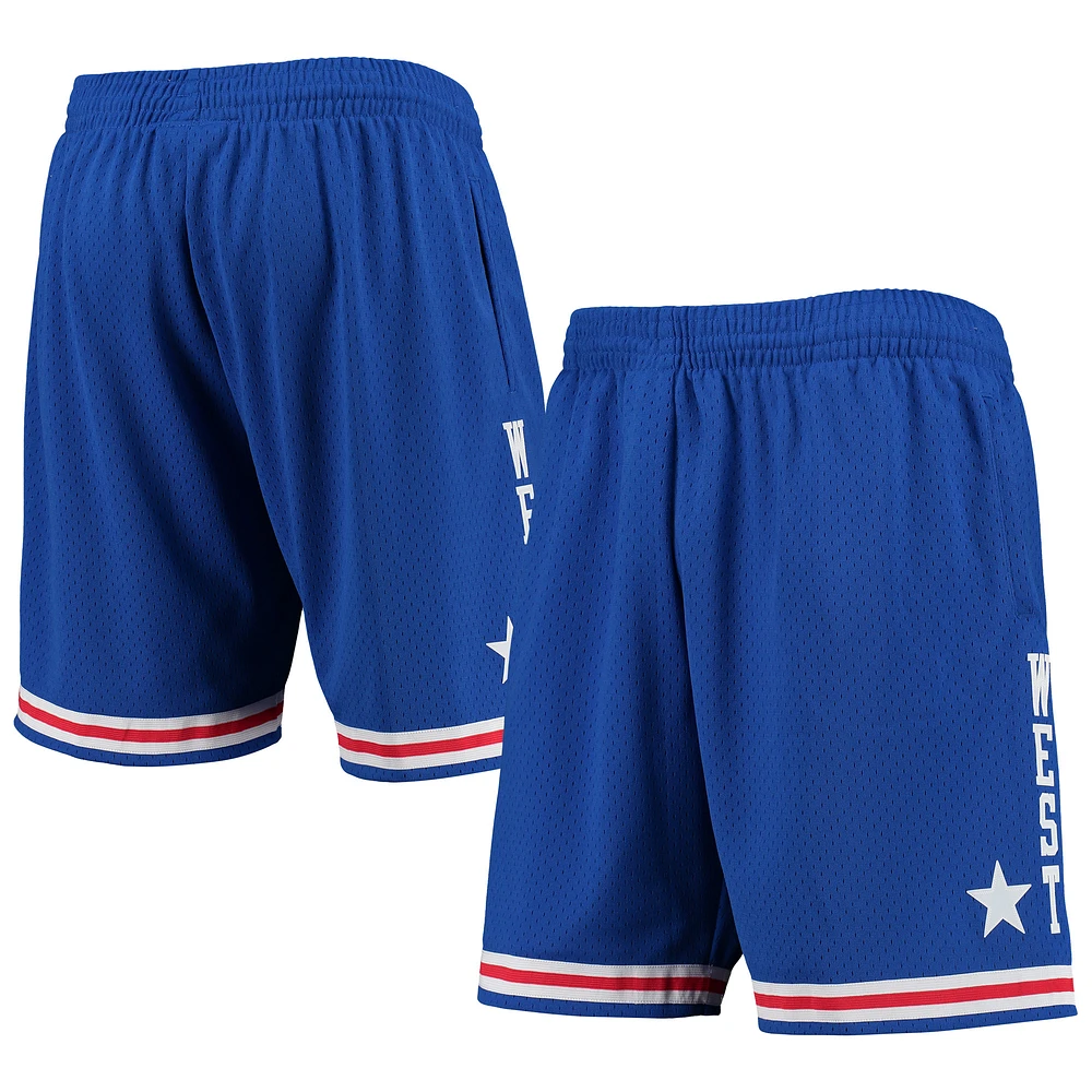Men's Mitchell & Ness Royal Western Conference Hardwood Classics 1985 All-Star Game Swingman Shorts