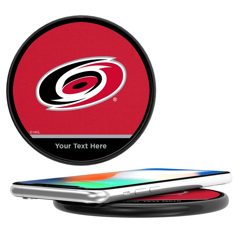 Carolina Hurricanes Personalized 10-Watt Wireless Phone Charger