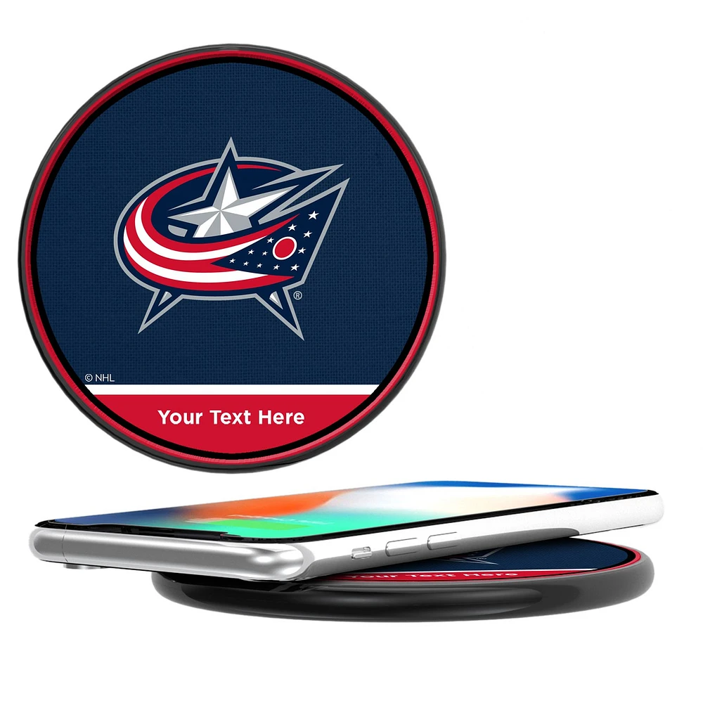 Columbus Blue Jackets Personalized 10-Watt Wireless Phone Charger
