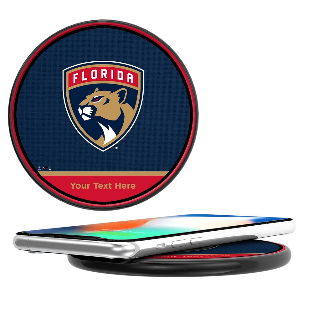 Florida Panthers Personalized 10-Watt Wireless Phone Charger