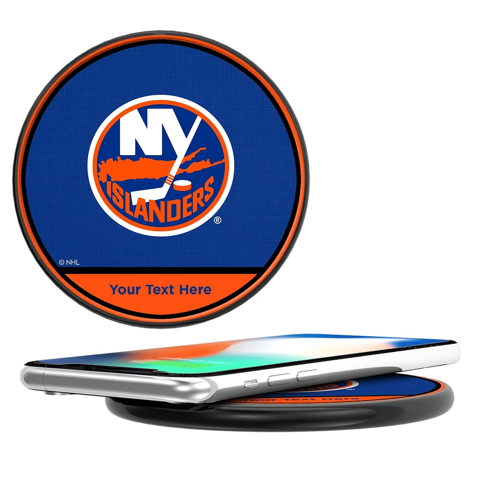New York Islanders Personalized 10-Watt Wireless Phone Charger