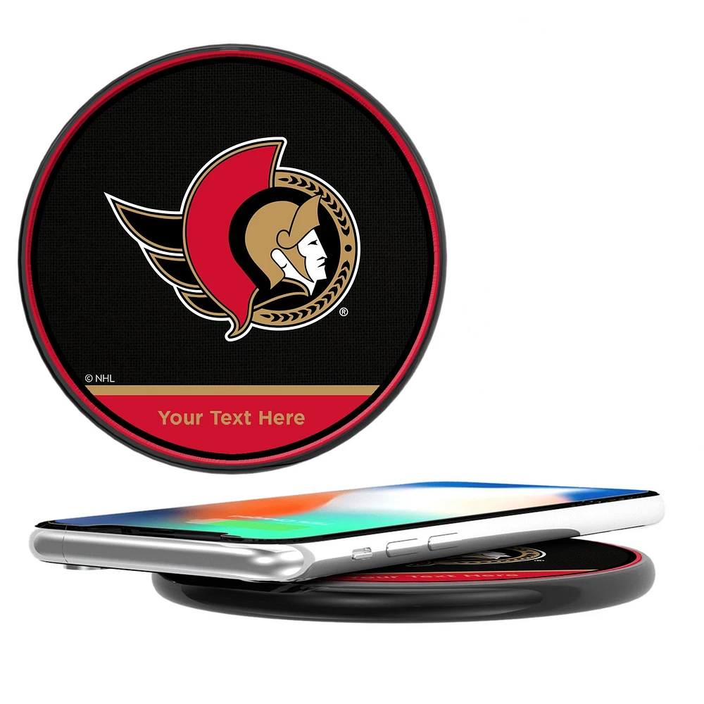 Ottawa Senators Personalized 10-Watt Wireless Phone Charger