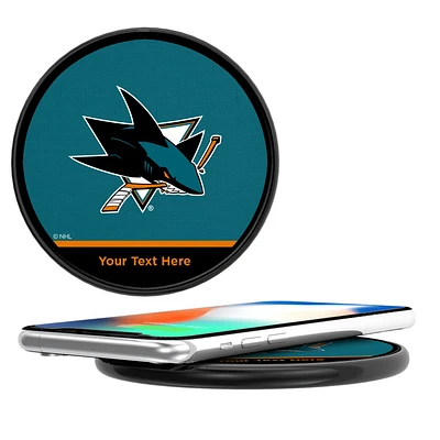 San Jose Sharks Personalized 10-Watt Wireless Phone Charger