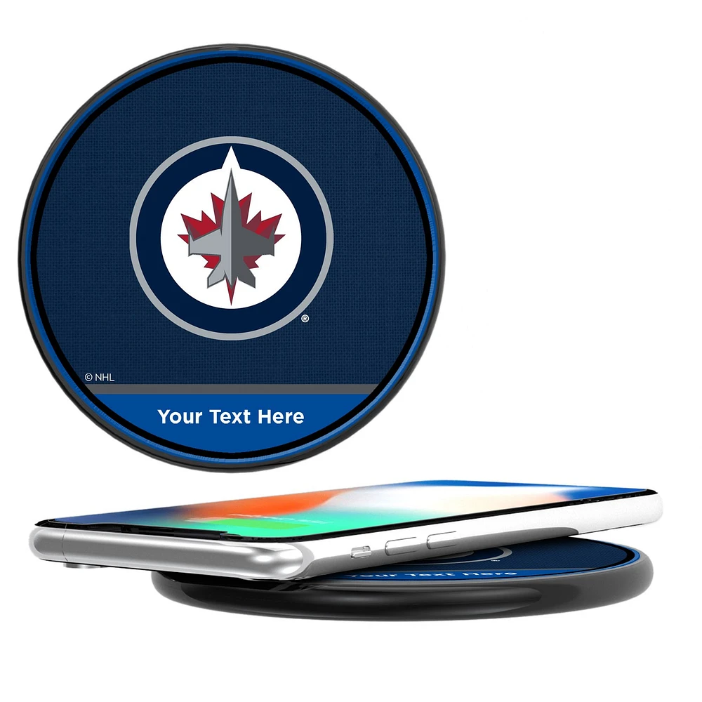Winnipeg Jets Personalized 10-Watt Wireless Phone Charger