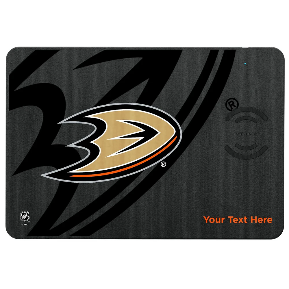 Anaheim Ducks Personalized Wireless Charger & Mouse Pad