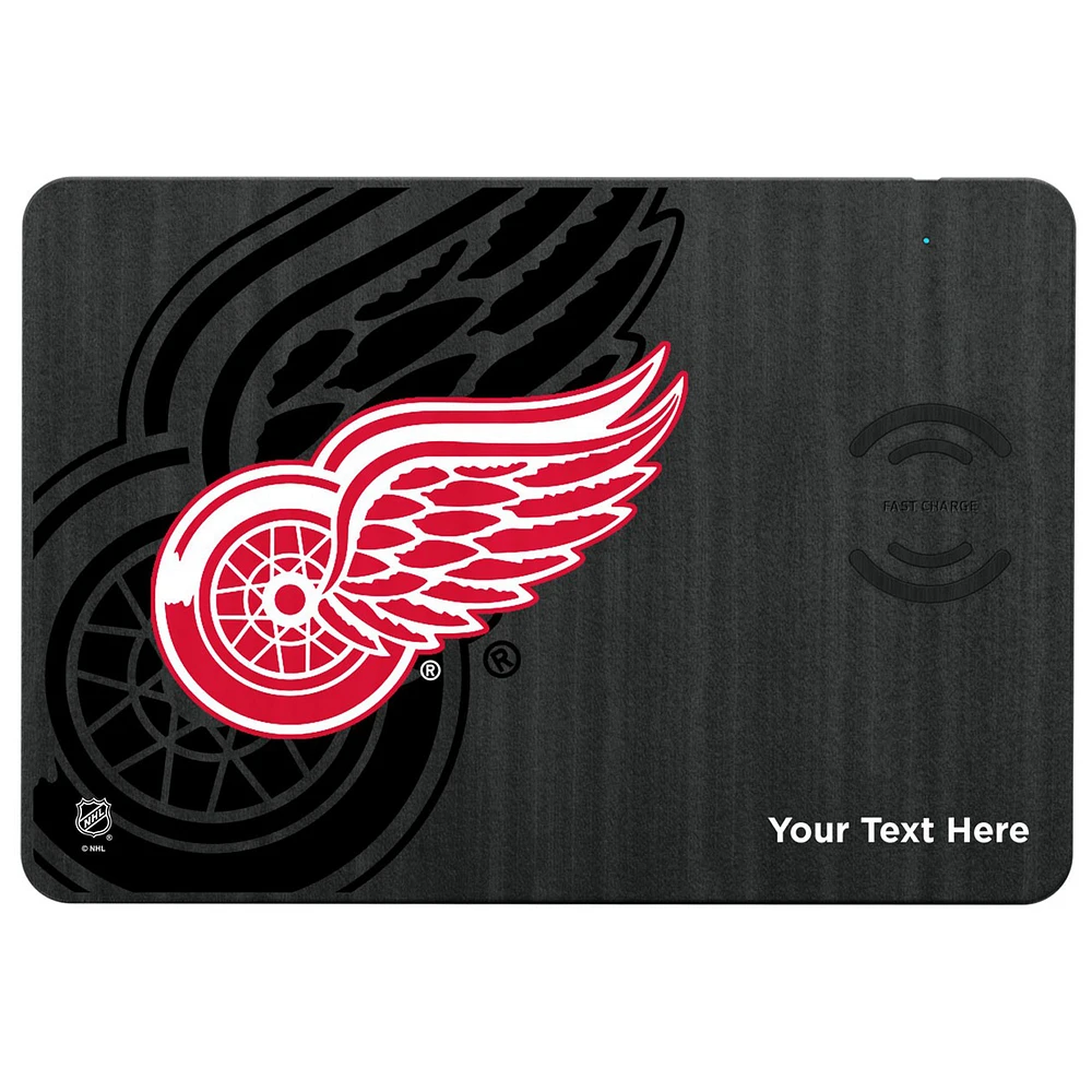 Detroit Red Wings Personalized Wireless Charger & Mouse Pad