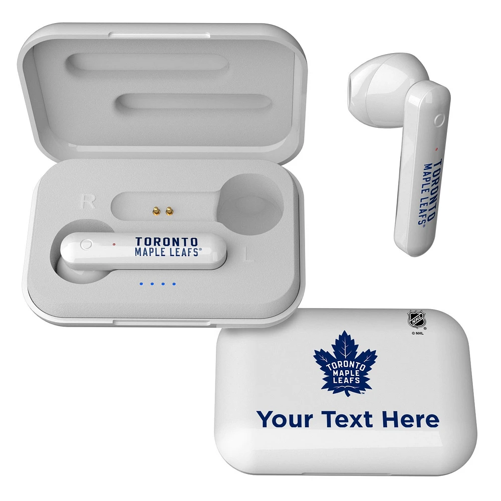 Toronto Maple Leafs Personalized Insignia Design Wireless Earbuds