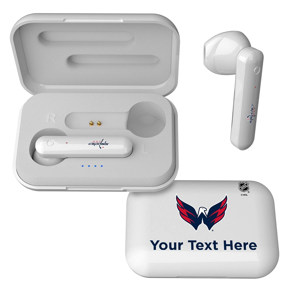 Washington Capitals Personalized Insignia Design Wireless Earbuds