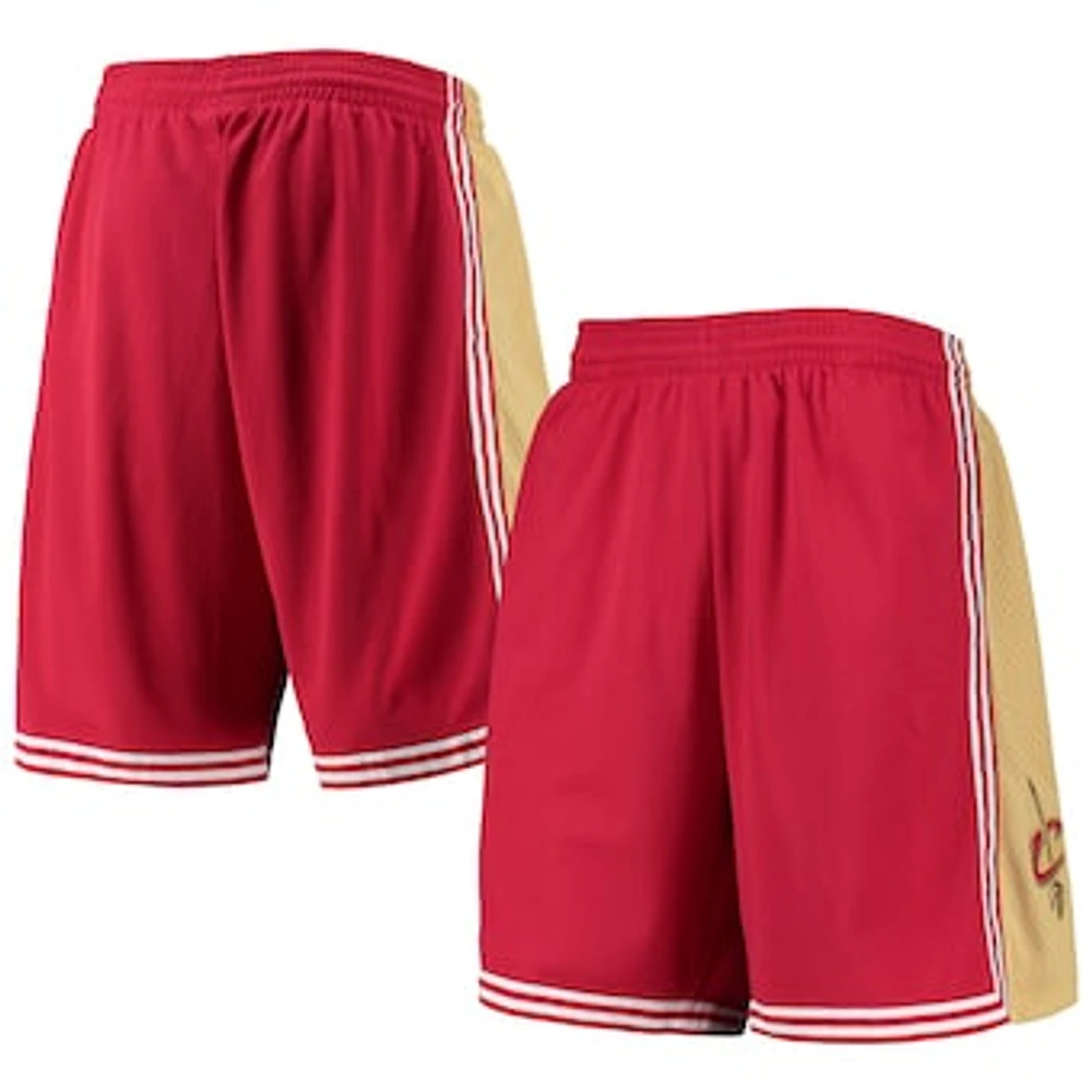 Men's Mitchell & Ness Wine Cleveland Cavaliers 2003-04 Hardwood Classics Swingman Shorts