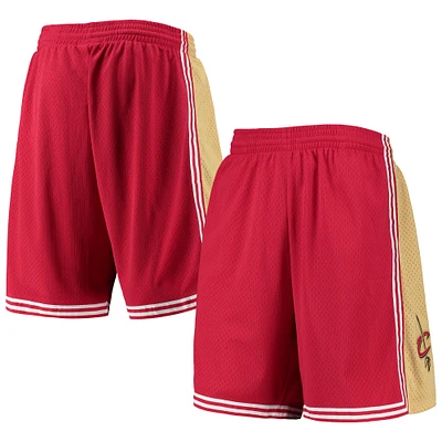Men's Mitchell & Ness Wine Cleveland Cavaliers 2003-04 Hardwood Classics Swingman Shorts